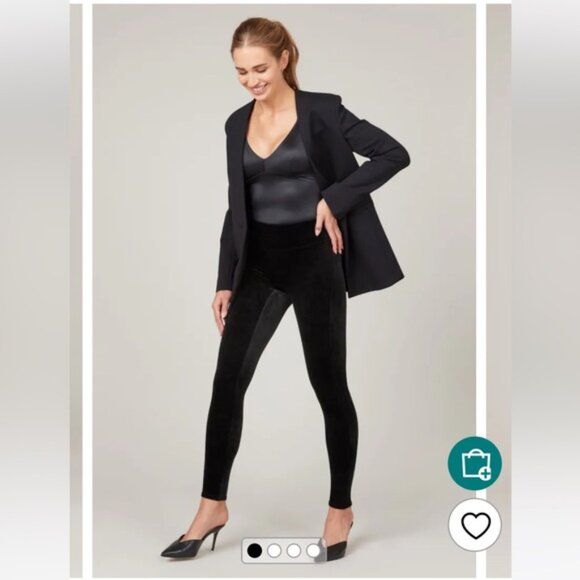 SPANX Pants - SPANX® Black Velvet Leggings XS